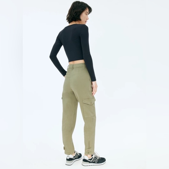Wilfred Free High-waisted Modern Cargo Pant in Green - Picture 3 of 16